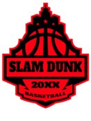 SLAM DUNK Basketball Logo Template